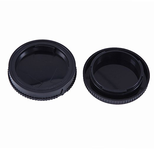 Movo Photo Lens Mount Cap and Body Cap for Sony Alpha DSLR Camera