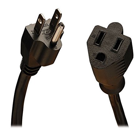 Tripp Lite Standard Power Extension Cord 10A, 18AWG (NEMA 5-15P to NEMA 5-15R) 10-ft.(P022-010)