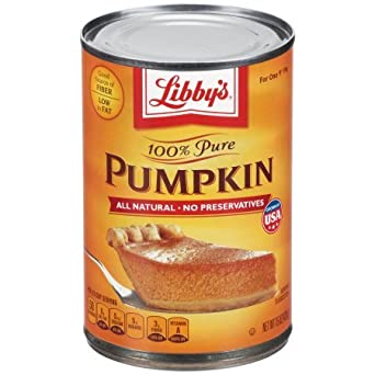 Libby's 100% Pure Pumpkin, 15oz Can (Pack of 4)