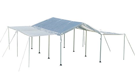 ShelterLogic 10x20 Canopy Extension Kit for 1-3/8" and 2" Frame (White), Frame and Canopy Sold Separately