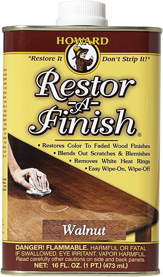 Howard Products RF4016 Restor-A-Finish, 16 oz, Walnut, 16 Fl Oz