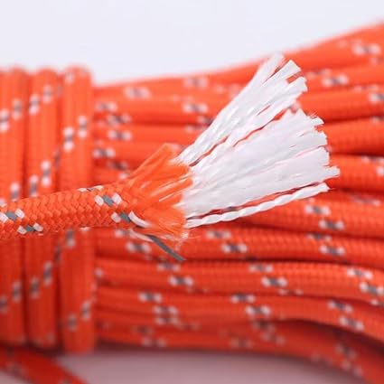 5/16 in (8mm) x 32 ft (10Meter) Diamond Braided Rope Floating Rope Anchor Mooring Dock Lines Kayak Canoe Tow Throw Line Utility Camping Clothesline Fishing Rope Reflective Orange