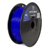HATCHBOX 175mm Blue ABS 3D Printer Filament - 1kg Spool 22 lbs - Dimensional Accuracy - 005mm