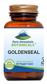 Goldenseal Capsules - 60 Kosher Vegan Caps Now With 250mg Organic Goldenseal Root
