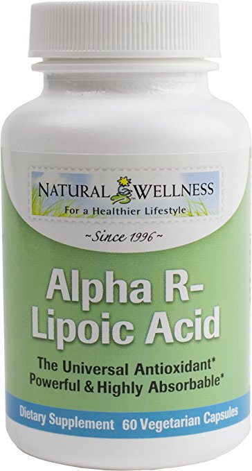 Natural Wellness Alpha R-lipoic Acid Superior Antioxidant 60 capsules - Better Absorbed & More Potent Form of Alpha Lipoic Acid, Powerful Scavenger of Free Radicals