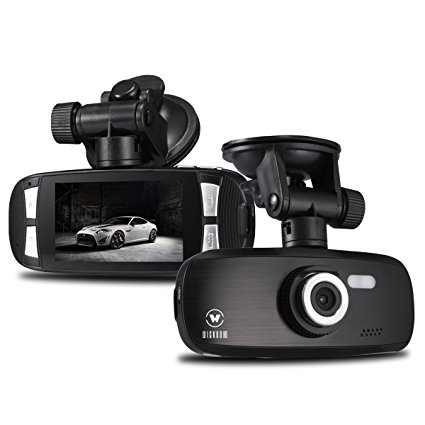 WickedHD G1W 1080P Car Dashcam / Dashboard Camera & DVR Black Box with Nightvision, Motion Detection, Super Wide 120° Viewing Angle, 1920x1080, H.264, 4X Zoom (Upto 32GB SDHC - Included 4GB)