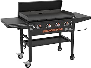 Blackstone 2267 36” Original Omnivore Griddle with Hard Cover, Powder Coated Steel, Black