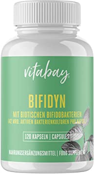 Bifidyn – probiotic bifidobacteria – 3 Billion Active Bacteria Cultures per Capsule (120 Vegan Capsules)