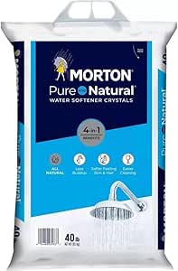 Natural 4 in 1 Crystals Soft Water Softener Salt 40 Poundsb (3 Packs)