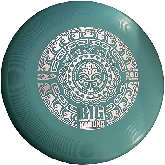 Innova Big Kahuna Heavyweight Ultimate Throw and Catch Disc Tiki Black - Stamp Color May Vary - 200 Gram Model