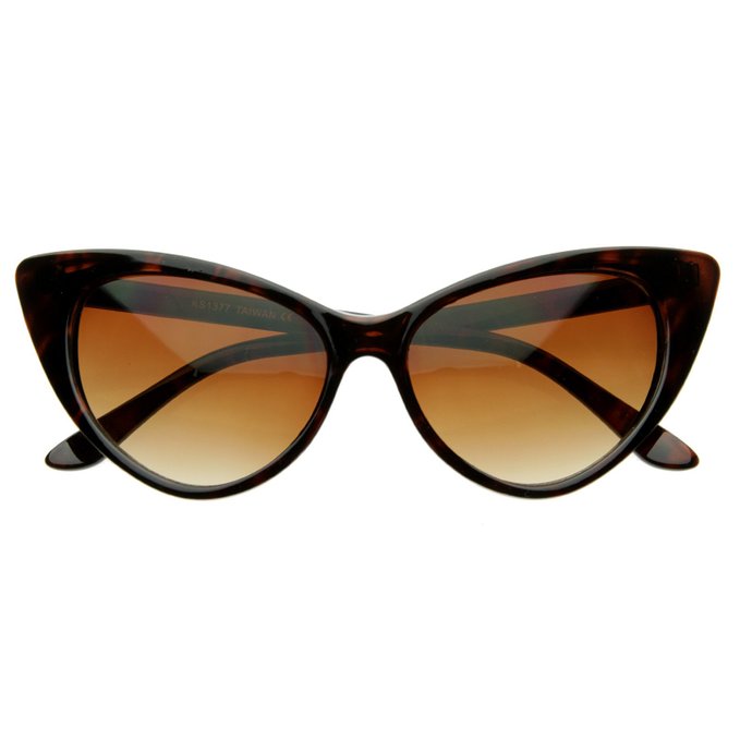 MLC EYEWEAR ® Chic Fashion Cat eye Frame Women Pointed Cateyes Sunglasses UV400