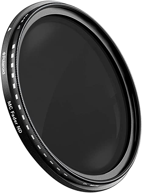 Polaroid Optics 82mm Multi-Coated Variable Range [ND3, ND6, ND9, ND16, ND32, ND400] Neutral Density Fader Filter ND2-ND2000 - Compatible w/ All Popular Camera Lens Models