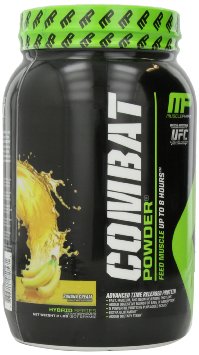 Muscle Pharm Combat Powder Advanced Time Release Protein, Banana Cream, 2 Pound