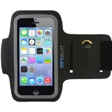 Minisuit SPORTY Armband  Key Holder for iPhone 55S5C iPod Touch 6 5 - Black