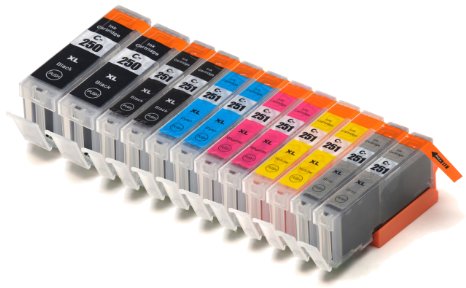 Blake Printing Supply  12 Pack Compatible Ink Cartridges for PIXMA MG7520