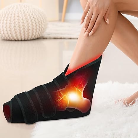 Red Light Therapy for Feet, 3-in-1 Chip 165 LEDs Red Light Therapy Shoe with Timer, 660 nm & 850 nm Near Infrared Red Lights Devices for Ankles, Insteps, Feet and Toes(Single)