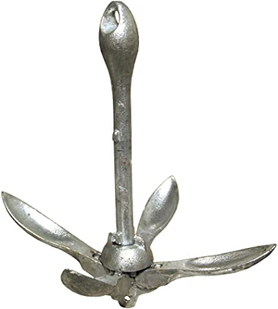 Shoreline Marine Galvanized Folding Anchor