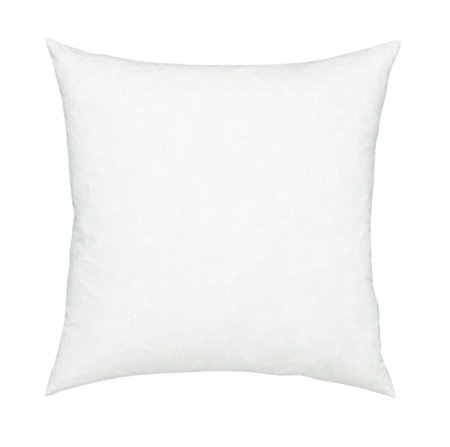 Fennco Styles Polyester Fiber White Pillow Insert - Made in USA (17"X17")