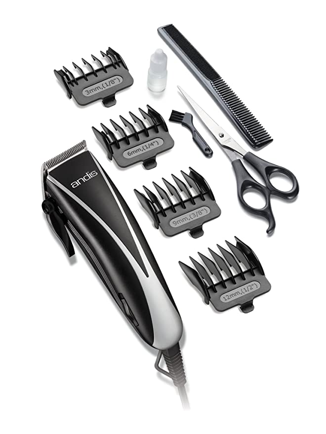 Andis Ultra Clip Adjustable Blade 10-Piece Home Haircut Kit