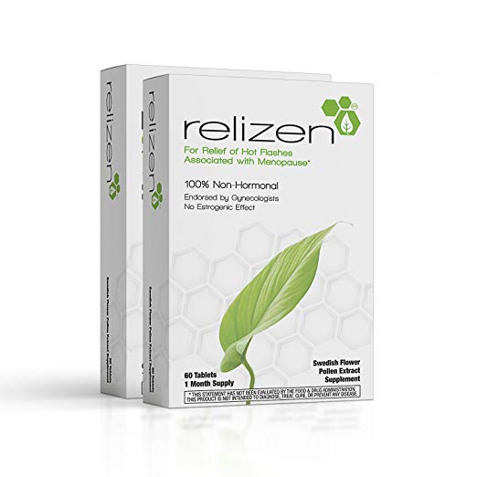 Relizen for Menopause Relief – Hot Flashes – Non-Hormonal, Drug-Free (2 Month)