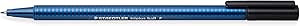 Staedtler triplus Ball 437 F – stylo-bille punta fine nero, 10 Pezzi