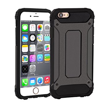 iPhone 6 Case,iPhone 6s Case,SGIN - Heavy Duty,Dual Layer Hybrid,Armor Defender Rugged,Shock Resistant,Hard Protective Case Cover for iPhone 6/iPhone 6s 4.7 Inch Screen(Black)