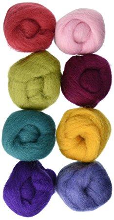 Wistyria Editions Wool Roving, 12-Inch, Designer, 8-Pack