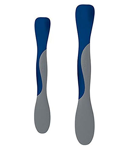 Silicone Scoop and Spread (Dark Blue) - Mini and Large, Set of 2