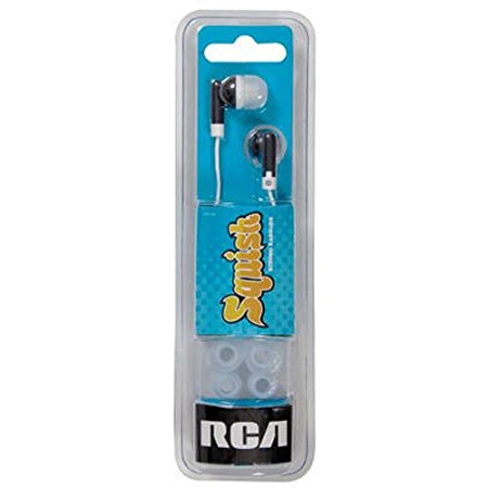 RCA HP61BK SQUISH Stereo Ear Buds (Black)