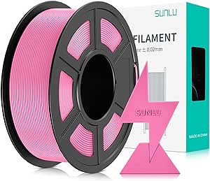 SUNLU High Speed PLA Filament 1.75mm, 30mm/s - 600mm/s Print Range, High Flow Speedy 3D Printer PLA Filament, Designed for Fast Printing, Good for Fast Printing, 1KG Pink