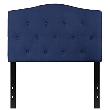 Flash Furniture Cambridge Tufted Upholstered Twin Size Headboard in Navy Fabric