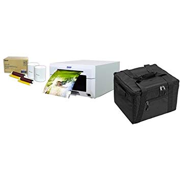 DNP DS620A Dye Sub Professional Photo Printer - Bundle with 2 Rolls 6x8" Media (200 Prints Per Roll, 400 Total Prints), and Padded Printer Bag