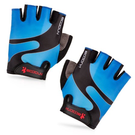 BOODUN Cycling Gloves with Shock-Absorbing Foam Pad Breathable B-001 Half Finger Bicycle Riding/Bike Gloves