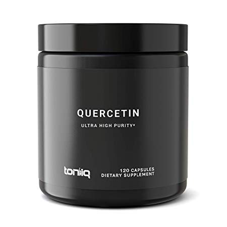 Ultra High Strength Quercetin Capsules - 95% Standardized Purity - The Highest Purity Quercetin Available - 1000mg - 120 Veggie Capsules