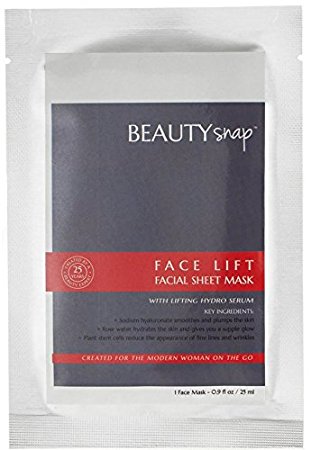 FACELIFT Plant Stem Cell Anti-Aging Facial Mask with Sodium Hyaluronate and Peptides (Pack of 4)