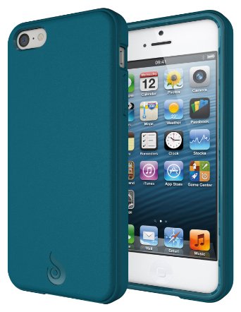 iPhone 5C Case, Diztronic Matte Back Teal Blue Flexible TPU Case for Apple iPhone 5C - Retail Packaging