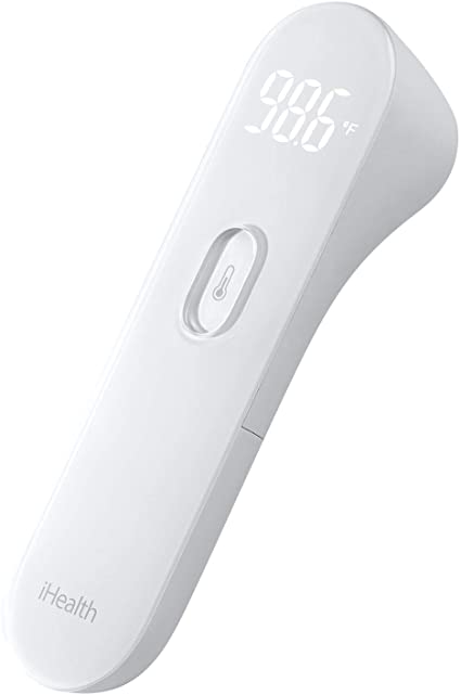 iHealth Infrared No-Touch Forehead Thermometer, Infrared Adult Thermometer for Adults and Kids, Digital Infrared Fever Thermometer, Kid and Baby Thermometer