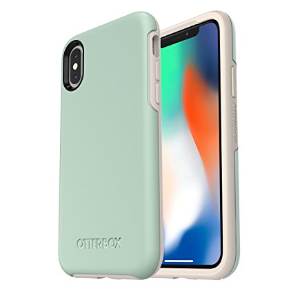 OtterBox SYMMETRY SERIES Case for iPhone X (ONLY) - Retail Packaging - MUTED WATERS (SURF SPRAY/SILVER LINING)