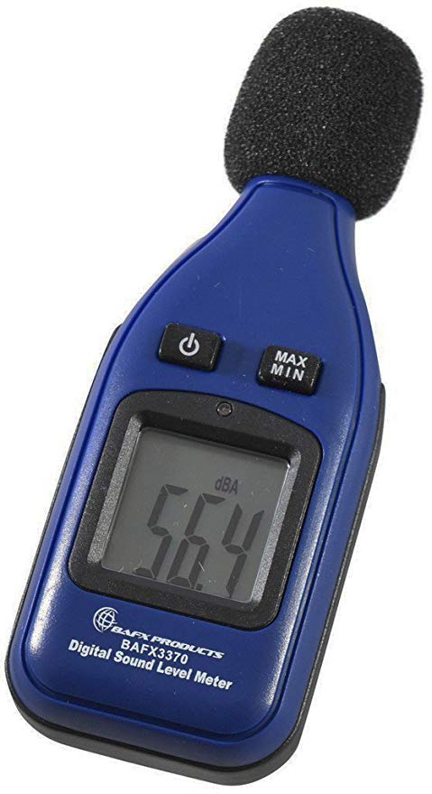 BAFX Products TM - Decibel Meter  Sound Level Reader - W Battery