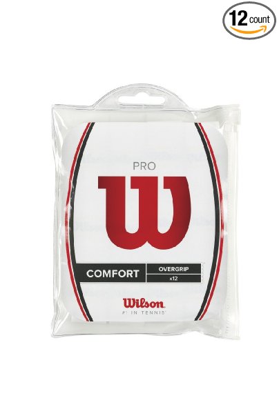 Wilson Pro Overgrip-Comfort 12 Pack. White