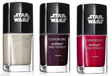 CoverGirl Star Wars Nail Polish Bundle - 3 Colors: Speed of Light, Nemesis, and Red Revenge
