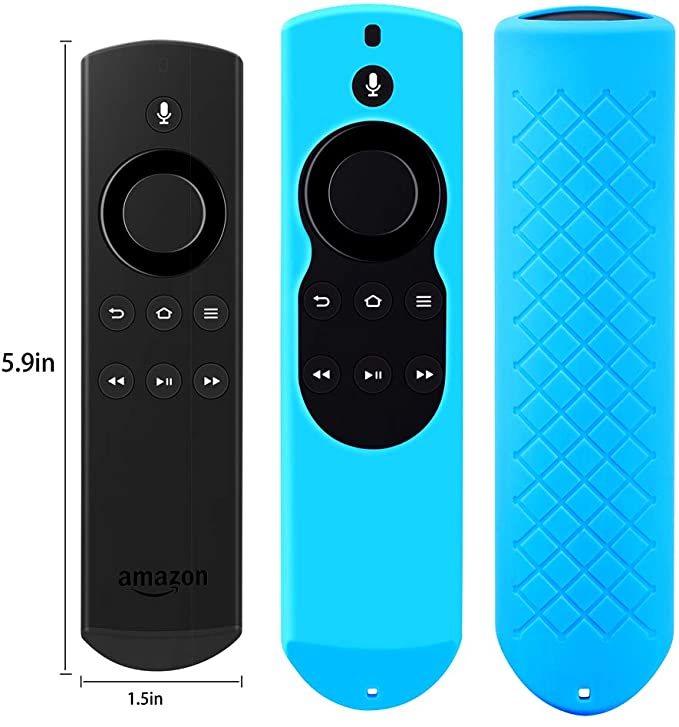 Cover for Alexa Voice Remote for  Fire TV and Fire TV Stick (1st Gen) Shockproof Protective Silicone Case - Sky