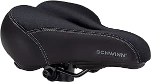 Schwinn Comfort Fahrradsitz, Fahrradsitz Ersatz für Damen und Herren, Universal Fit Sättel mit Standard-Sattelstützen