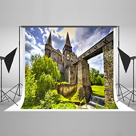 Kate 6.5 x 5FT Wedding Backdrops Photography Green Screen Forest Britain Castle Photo Studio Background Air Corridor