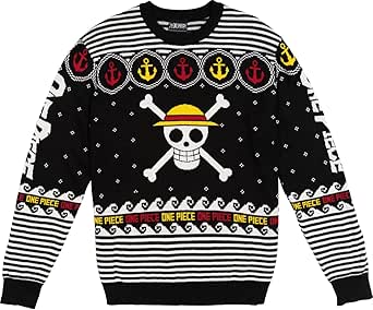 Ripple Junction One Piece Men's Premium Knit Sweater Classic Japanese Anime Officially Licensed