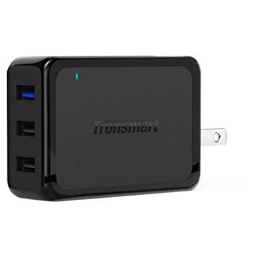 Tronsmart USB Wall Charger 42W 3-Port Quick Charge 2.0 Travel Charger for Galaxy S7/S7 Edge, S6/S6 Edge, LG G4, Nexus 6