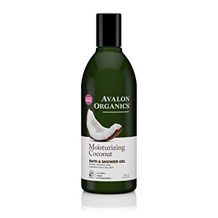 Avalon Organics Moisturizing Coconut Bath & Shower Gel, 12 Fluid Ounce