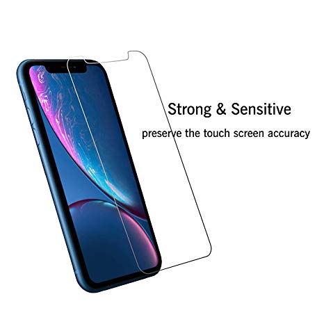 elecnewell Compatible with iPhone XR Screen Protector, iPhone 11 Screen Protector,Tempered Glass Film for Apple iPhone XR & iPhone 11, Clear