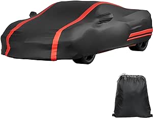 JOYTUTUS Car Cover Compatible with C8 Corvette 2020-2024, Convertible Indoor Water Resistant All Weather Protection Car Cover