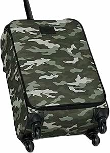 Victoria's Secret Pink Wheelie Carry On Travel Luggage Color Camo Green Print New